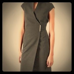 Calvin Klein Gray Pencil Wrap